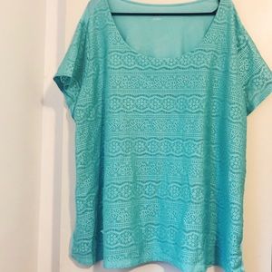 Mint Green Lace shirt from Target (Merona)